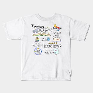 Book Aesthetic Quotes, Bookworm Kids T-Shirt